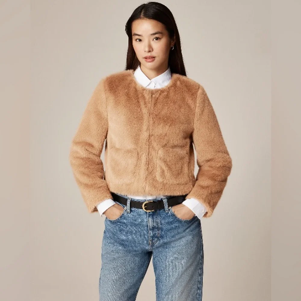 J.Crew Faux-fur lady jacket CP691